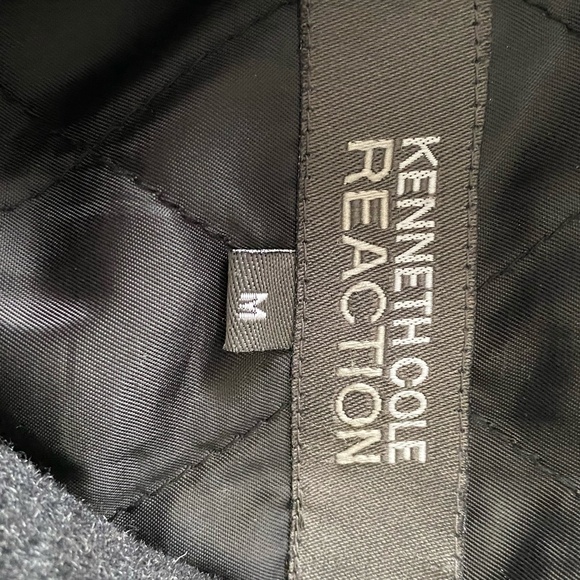 Kenneth Cole Reaction Mens Dk. Grey Double Breasted Wool Blend Pea Coat. Sz-M - Picture 9 of 16